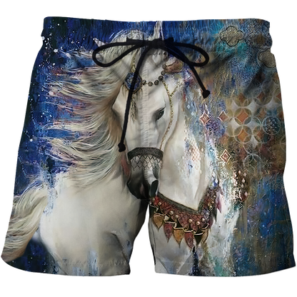 Love Horses 3D All Over Printed Shirts For Men And Women JJ110402-Apparel-MP-Shorts-S-Vibe Cosy™