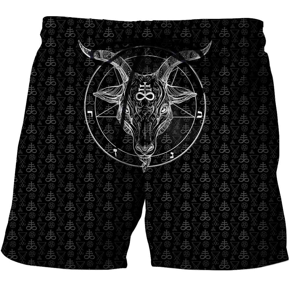 Satanic 5 Letters 3D All Over Printed Hoodie MP855-Apparel-MP-Shorts-S-Vibe Cosy™