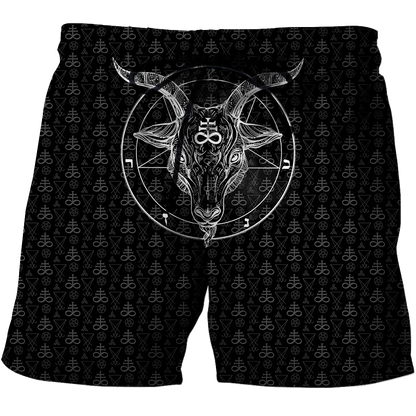 Satanic 5 Letters 3D All Over Printed Hoodie MP855-Apparel-MP-Shorts-S-Vibe Cosy™