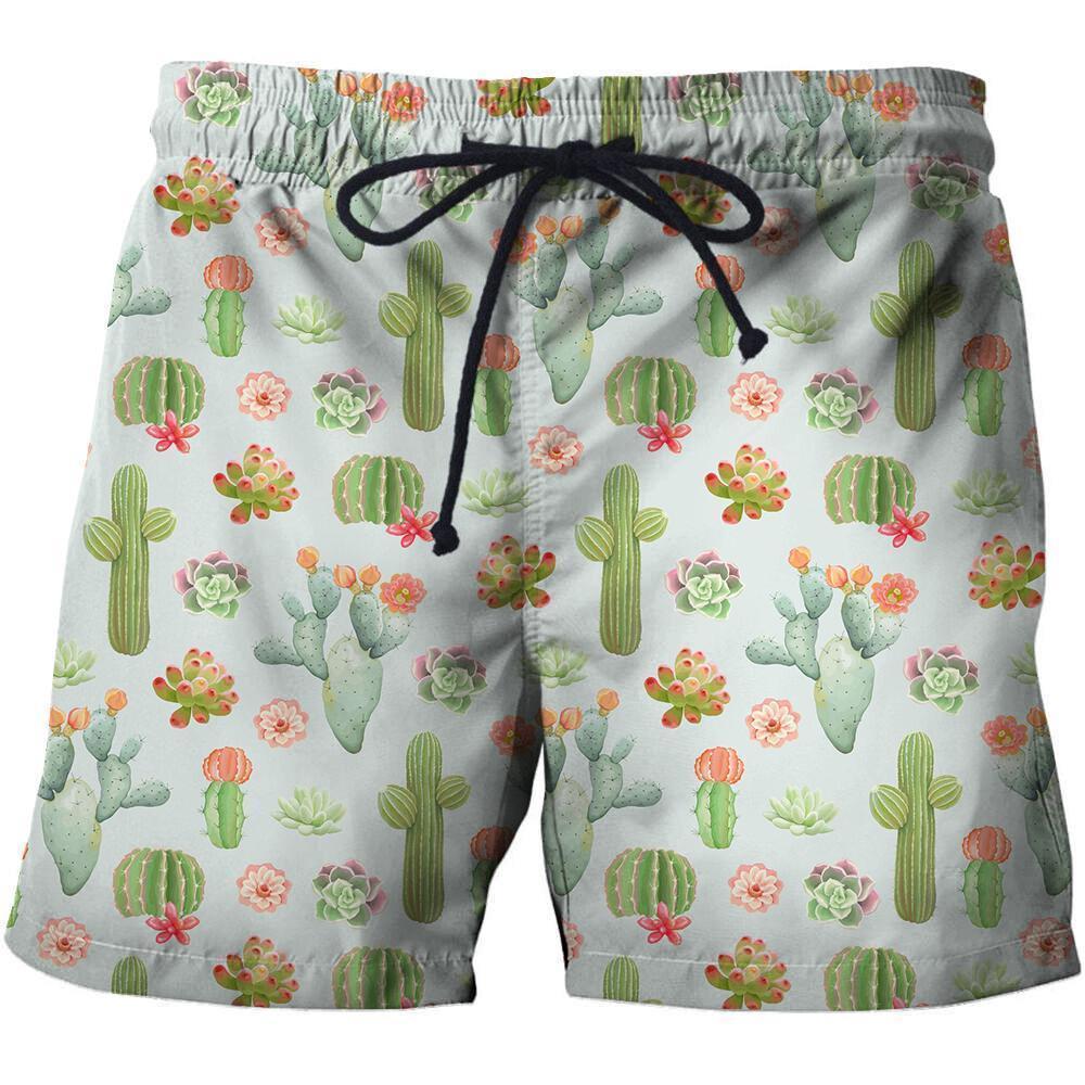 3D All Over Printing Flower And Cactus Hoodie-Apparel-NTH-SHORTS-S-Vibe Cosy™