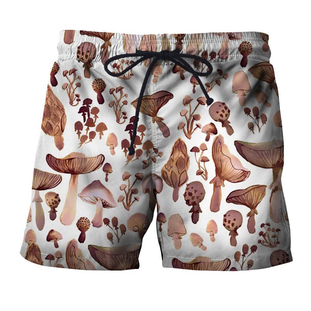 Watercolor Mushrooms-Apparel-NTH-Shorts-S-Vibe Cosy™