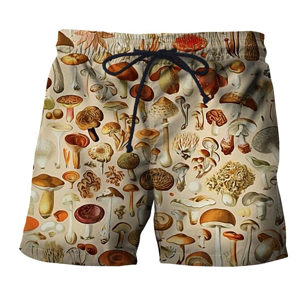 All Over Print beautiful forest mushrooms-Apparel-NTH-Shorts-S-Vibe Cosy™