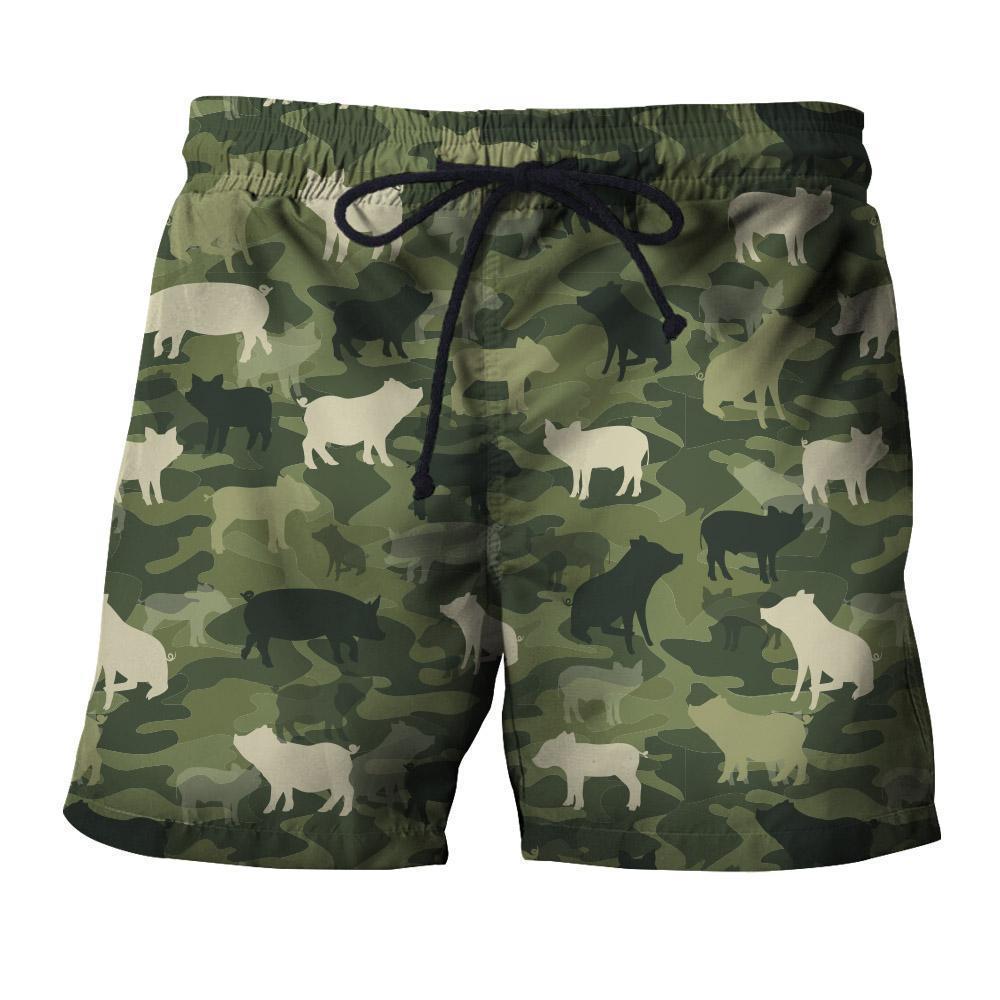 Camo Animal Pig-Apparel-HD09-Shorts-S-Vibe Cosy™