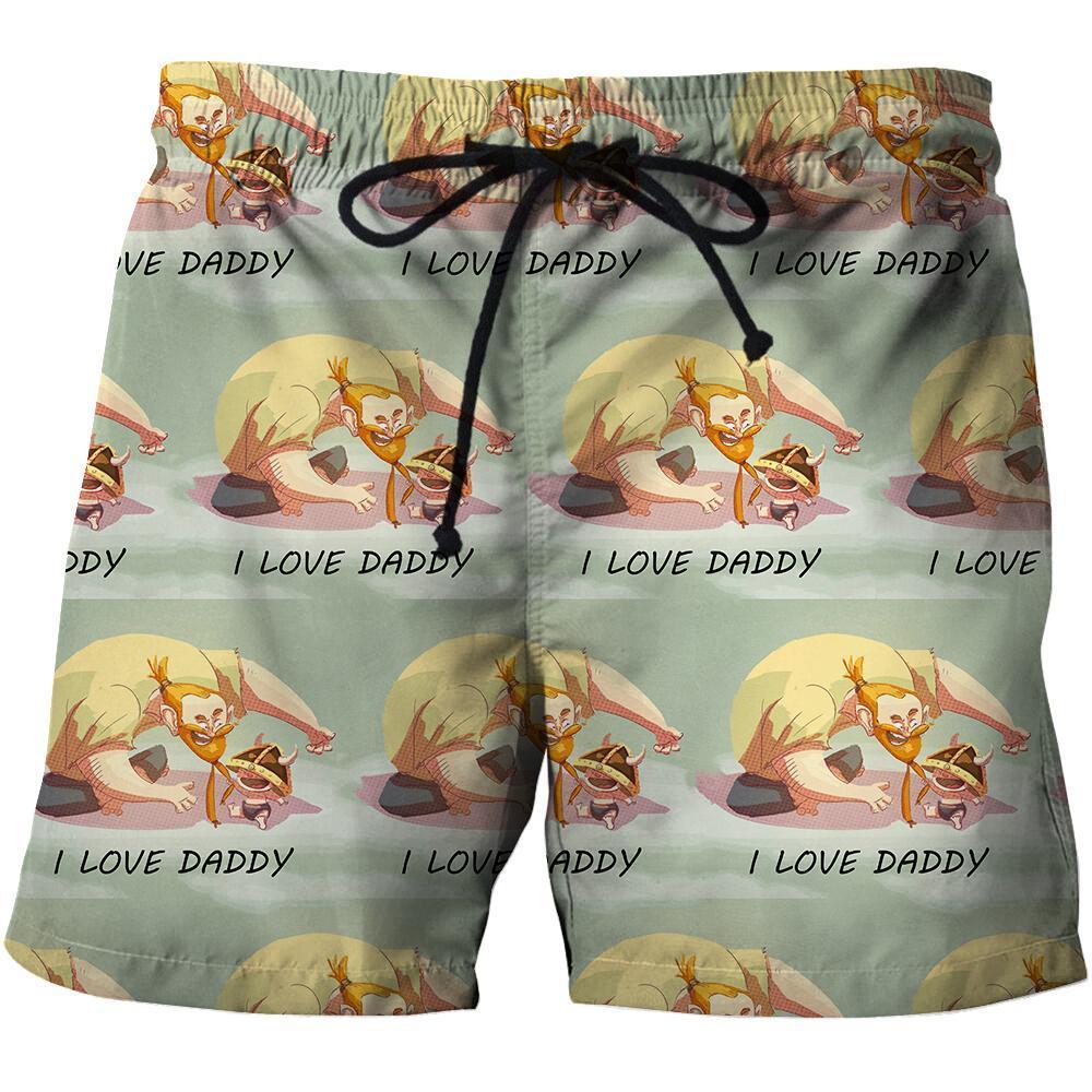 3D All Over Print Son Dad Hero Hoodie-Apparel-Khanh Arts-Shorts-S-Vibe Cosy™