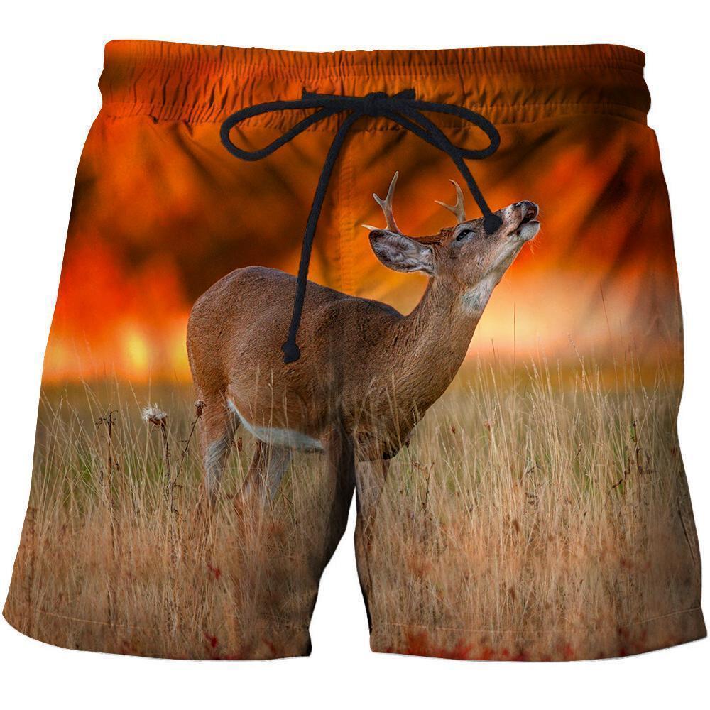 3D All Over Print Deer With Sunset Shirts-Apparel-Phaethon-SHORTS-S-Vibe Cosy™