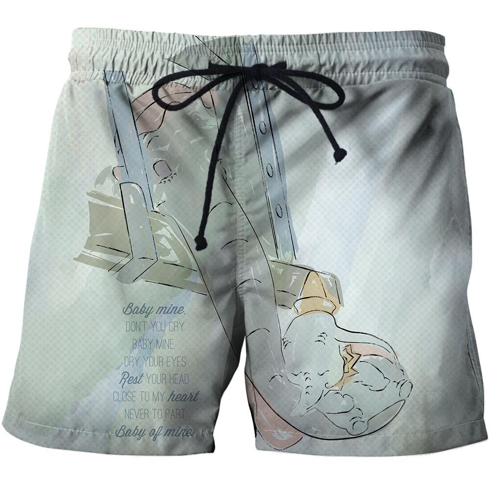 3D All Over Print Loved Mom Elephant Hoodie-Apparel-Khanh Arts-Shorts-S-Vibe Cosy™