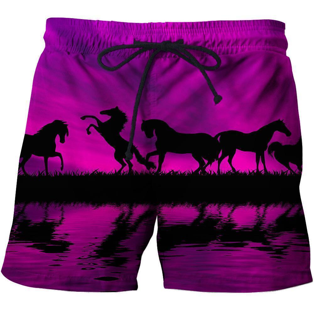 3D All Over Print Animals Horse Hoodie-Apparel-Phaethon-SHORTS-S-Vibe Cosy™