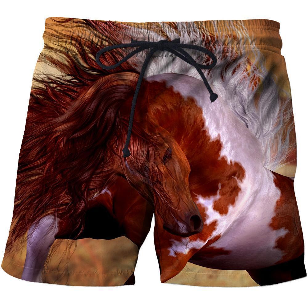 3D All Over Printing Beautiful Red Horse Shirts-Apparel-Phaethon-SHORTS-S-Vibe Cosy™