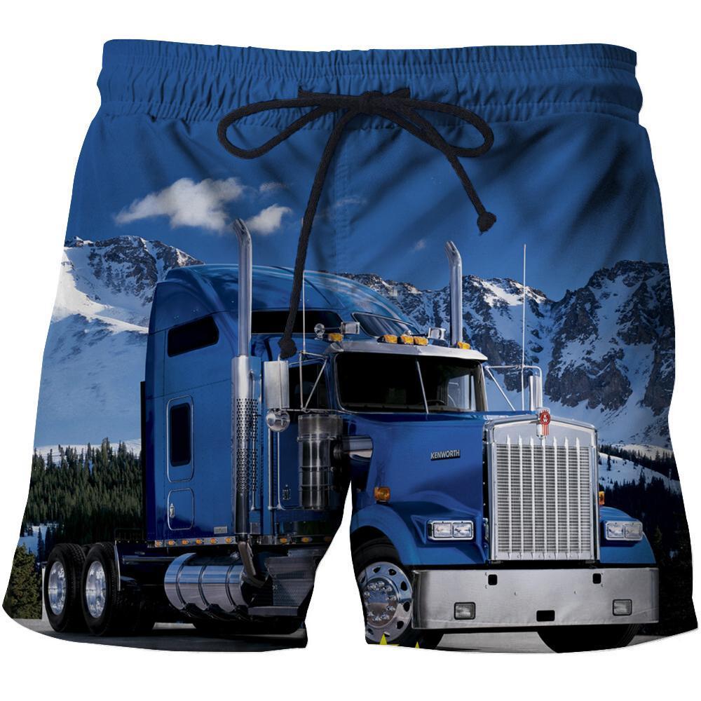 3D All Over Printed Truck Driver Hoodie-Apparel-HP Arts-Shorts-S-Vibe Cosy™