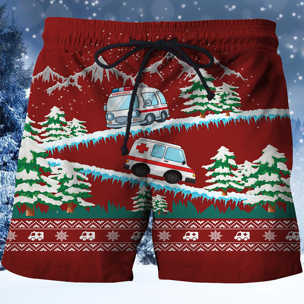 Ambulance Shirts and Shorts-Apparel-6teenth World™-SHORTS-S-Vibe Cosy™