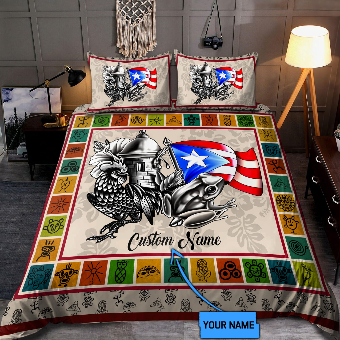 Customize Name Puerto Rico Bedding Set DD01062102