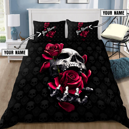 Customize Name Skull Bedding Set MH13042104