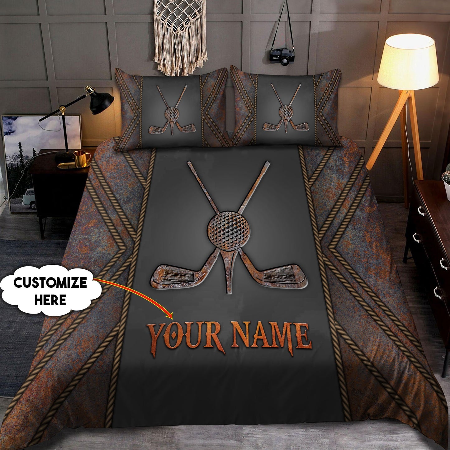 Custom Name XT Golf Lover 3D Printed Bedding Set AM14052104