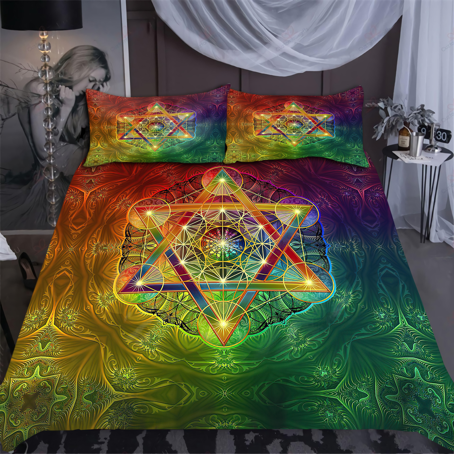 Premium All Over Printed Wicca Bedding Set