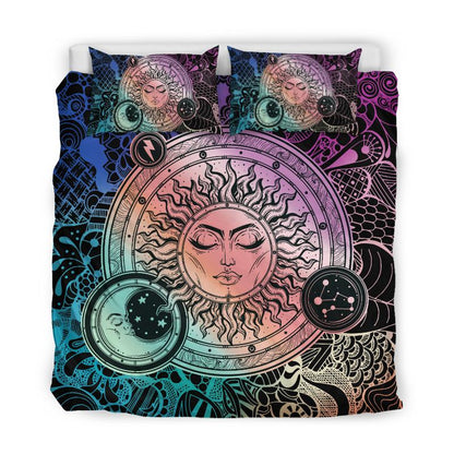 Premium All Over Printed Hippie Sun Bedding Set MEI