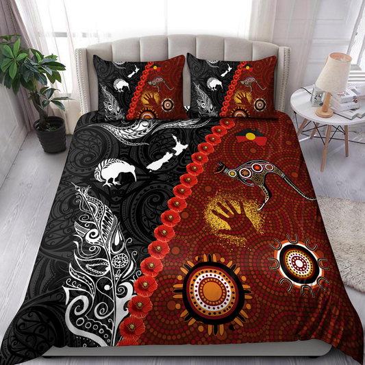 New Zealand Maori And Australia Aboriginal We Are Family Bedding Set