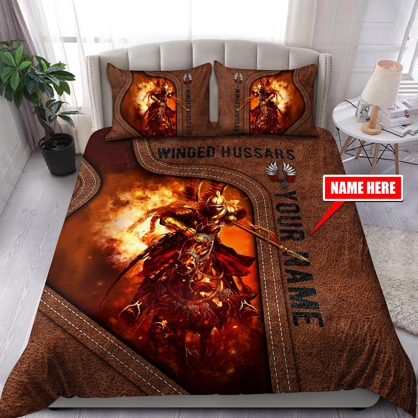 Premium Winged Hussars Best Custom name Bedding set