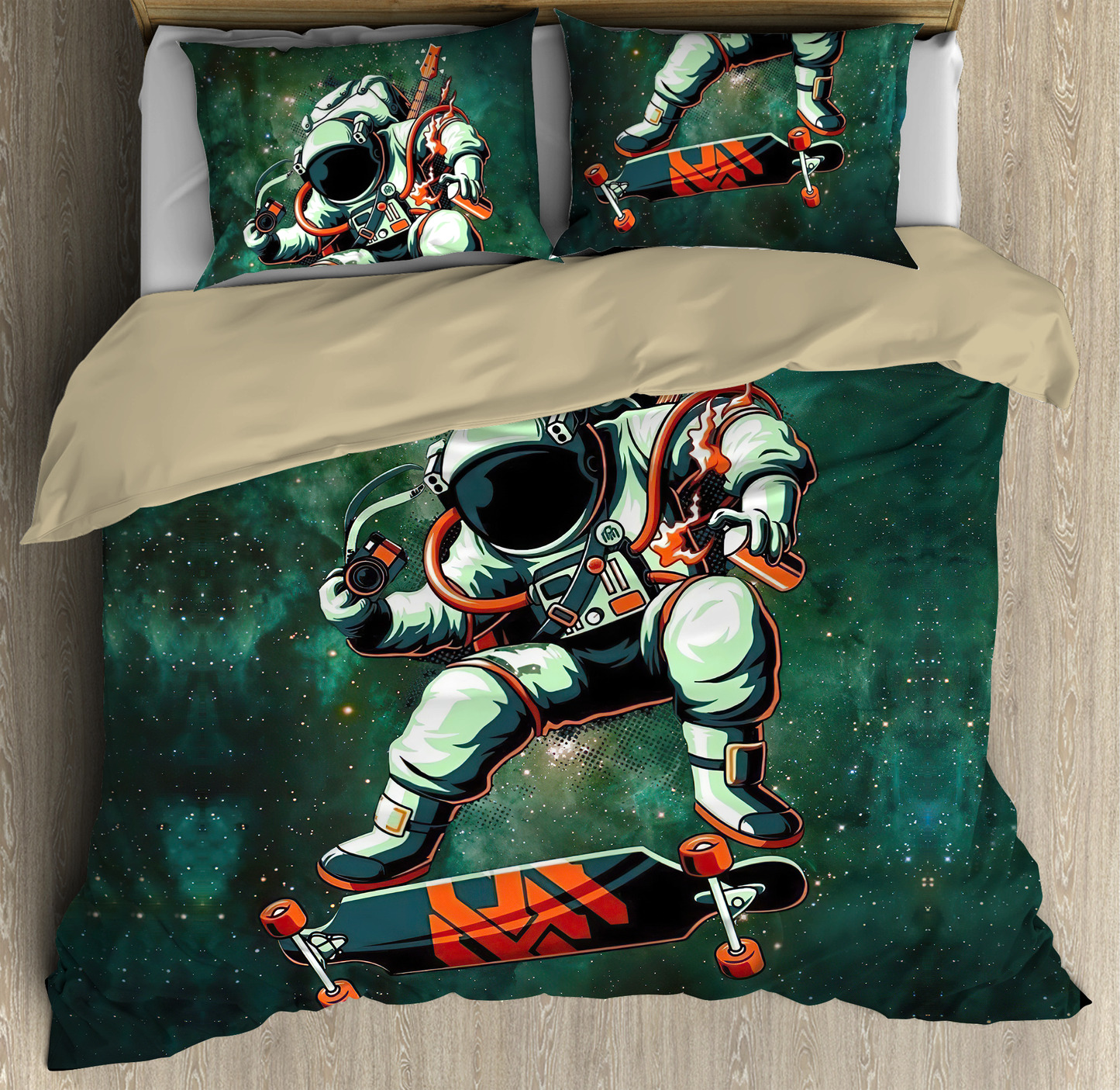 Skateboard Skull Bedding Set PL
