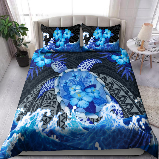 Premium Blue Turtle Bedding Set