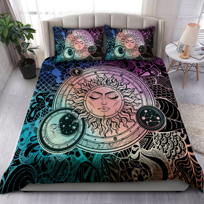 Premium All Over Printed Hippie Sun Bedding Set MEI