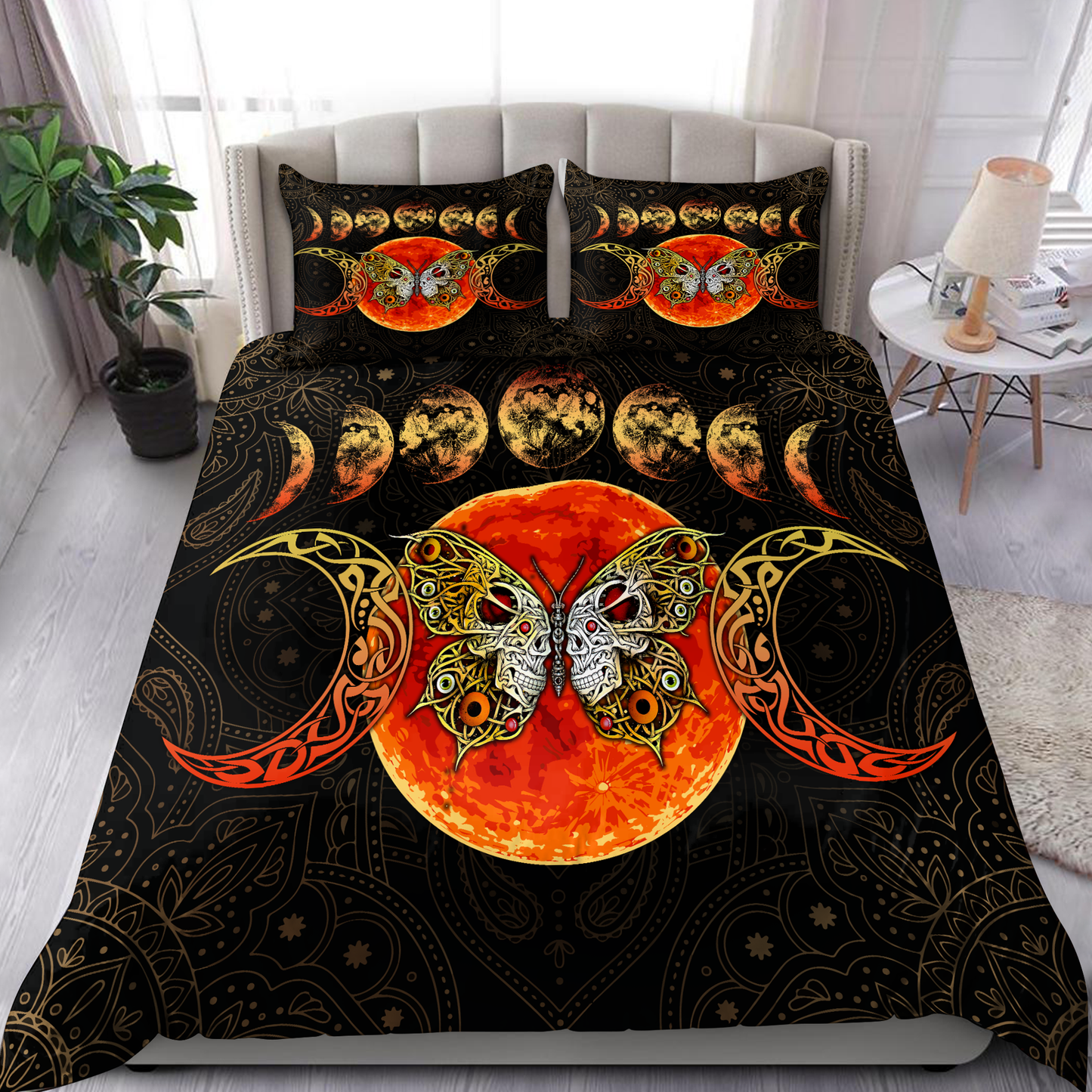 Premium All Over Printed Butterfly Wicca Bedding Set MEI