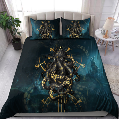 Premium Bedding Set Kraken Octopus King of The Seven Seas ML