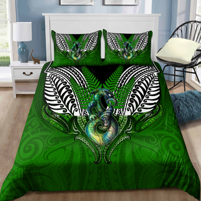 Premium Manaia n Silver Fern Bedding Set