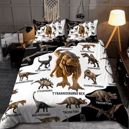 Dinosaur World 3D design printed Bedding set