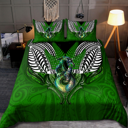 Premium Manaia n Silver Fern Bedding Set