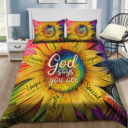 Jesus-Daisy God Say You Are Bedding Set DA20052102