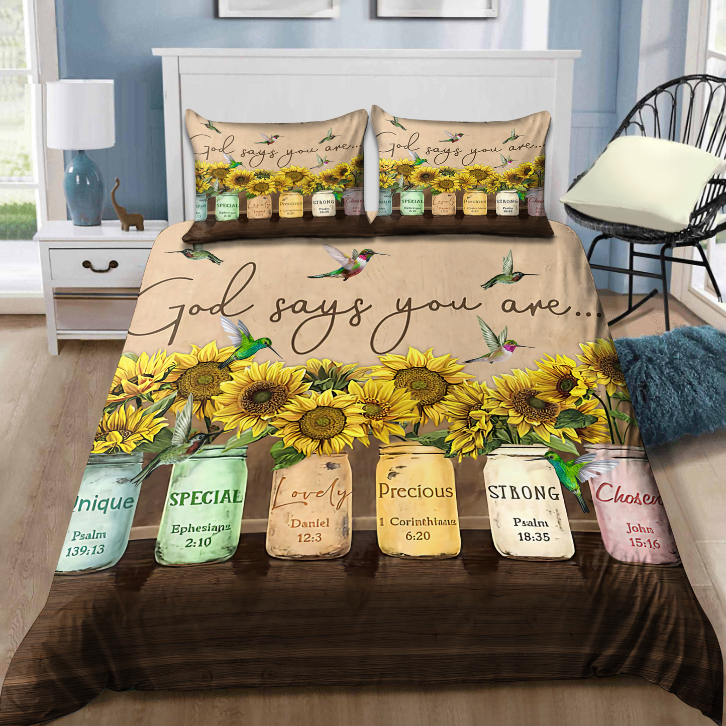 Hummingbird 3D Printed Bedding Set XT DA21052105