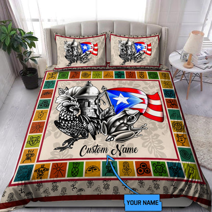 Customize Name Puerto Rico Bedding Set DD01062102
