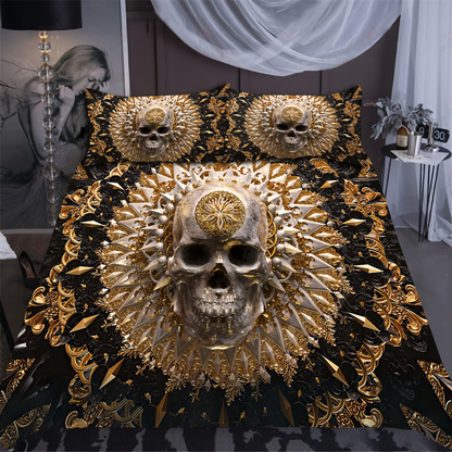 Premium Skull 3D All Over Printed Bedding Set