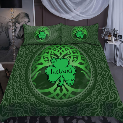 Premium Irish Shamrock Ireland Bedding Set