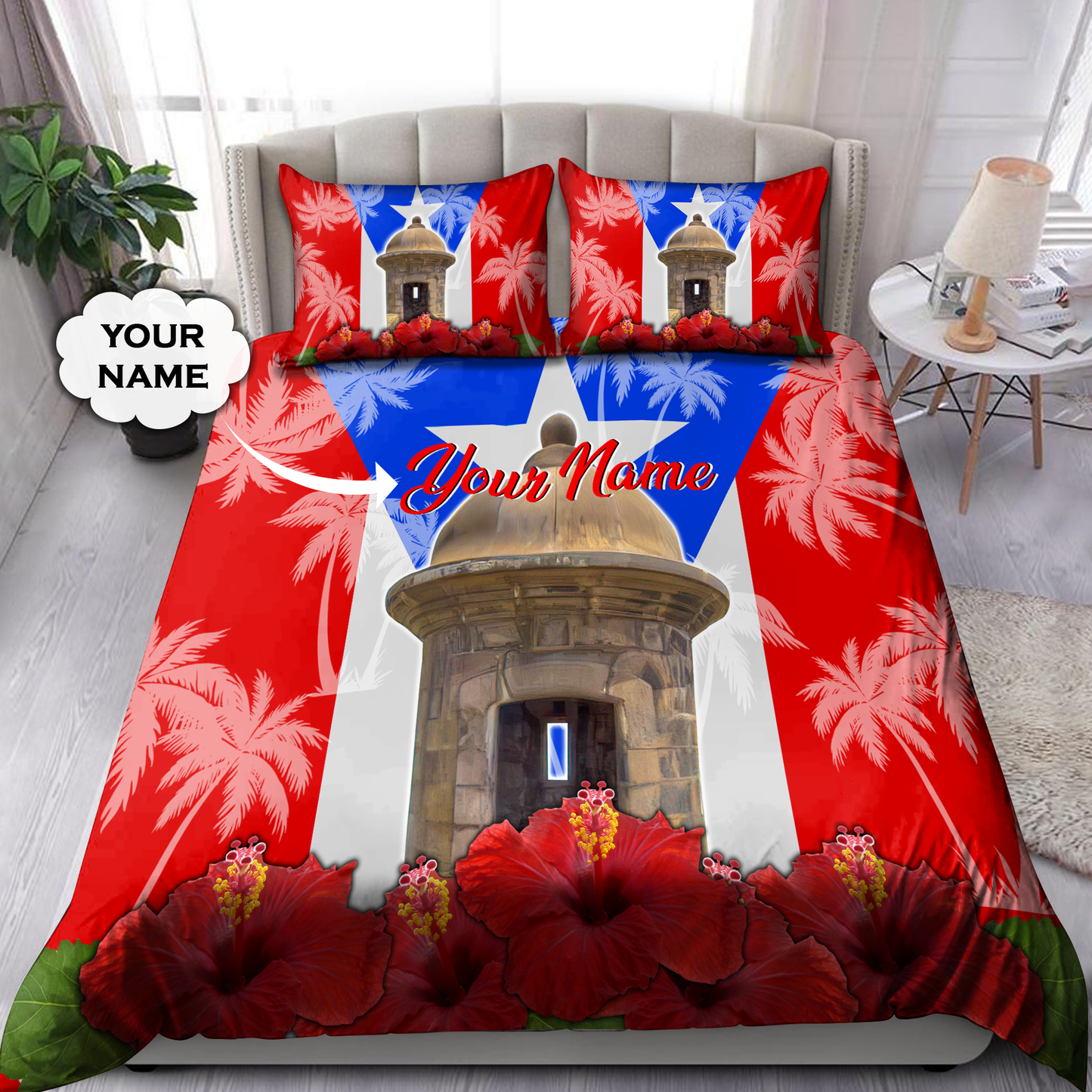 Customize Name Puerto Rico Bedding Set TNA15052105