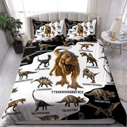 Dinosaur World 3D design printed Bedding set