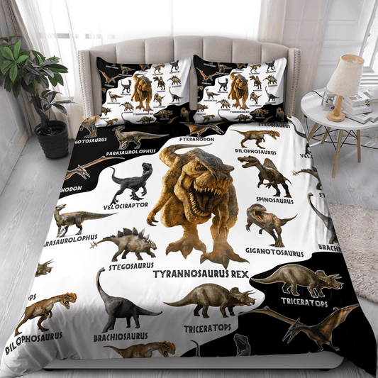 Dinosaur World 3D design printed Bedding set