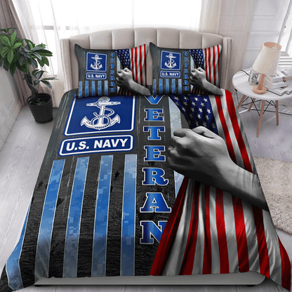 US Navy Veteran Bedding Set Proud Military AM21052107
