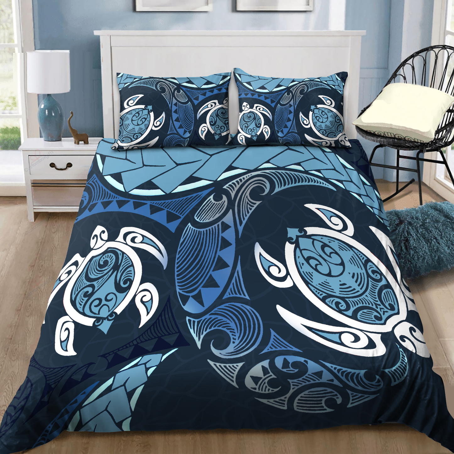 Premium Two Turtles Bedding Set