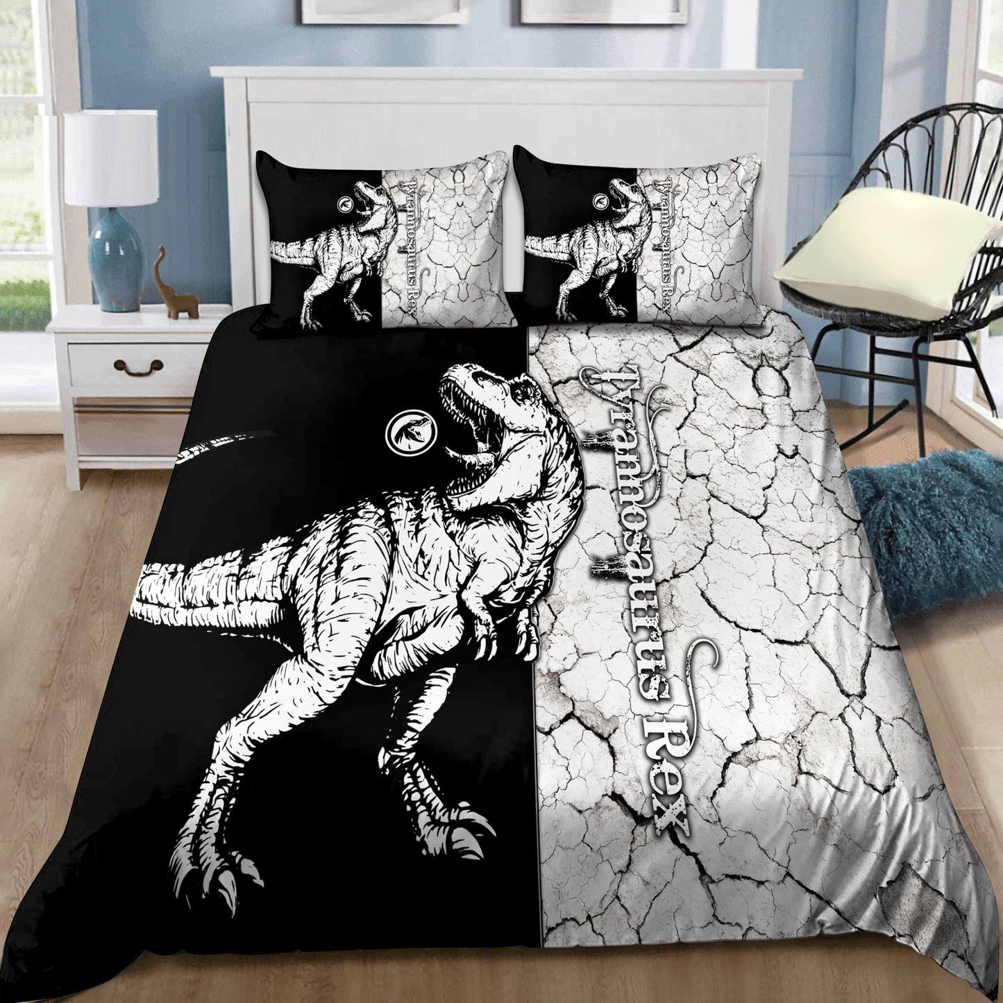Tyrannosaurus Dinosaur 3D design printed Bedding set