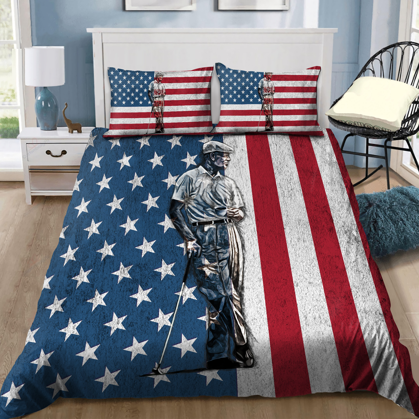 Golf Lover 3D Printed Bedding Set