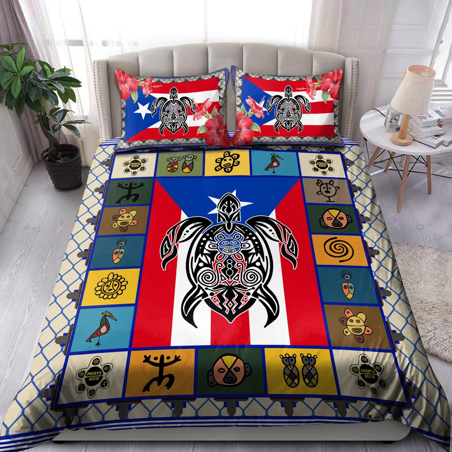 Puerto Rico Art 3D Printed Bedding Set