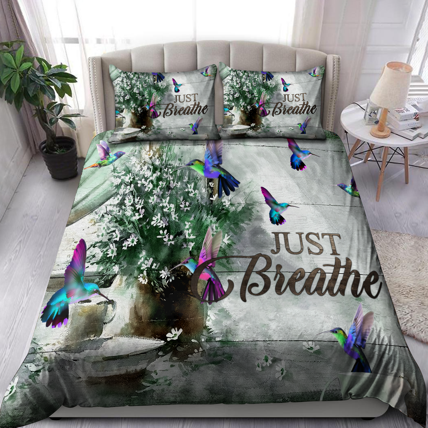 Hummingbird 3D Printed Bedding Set