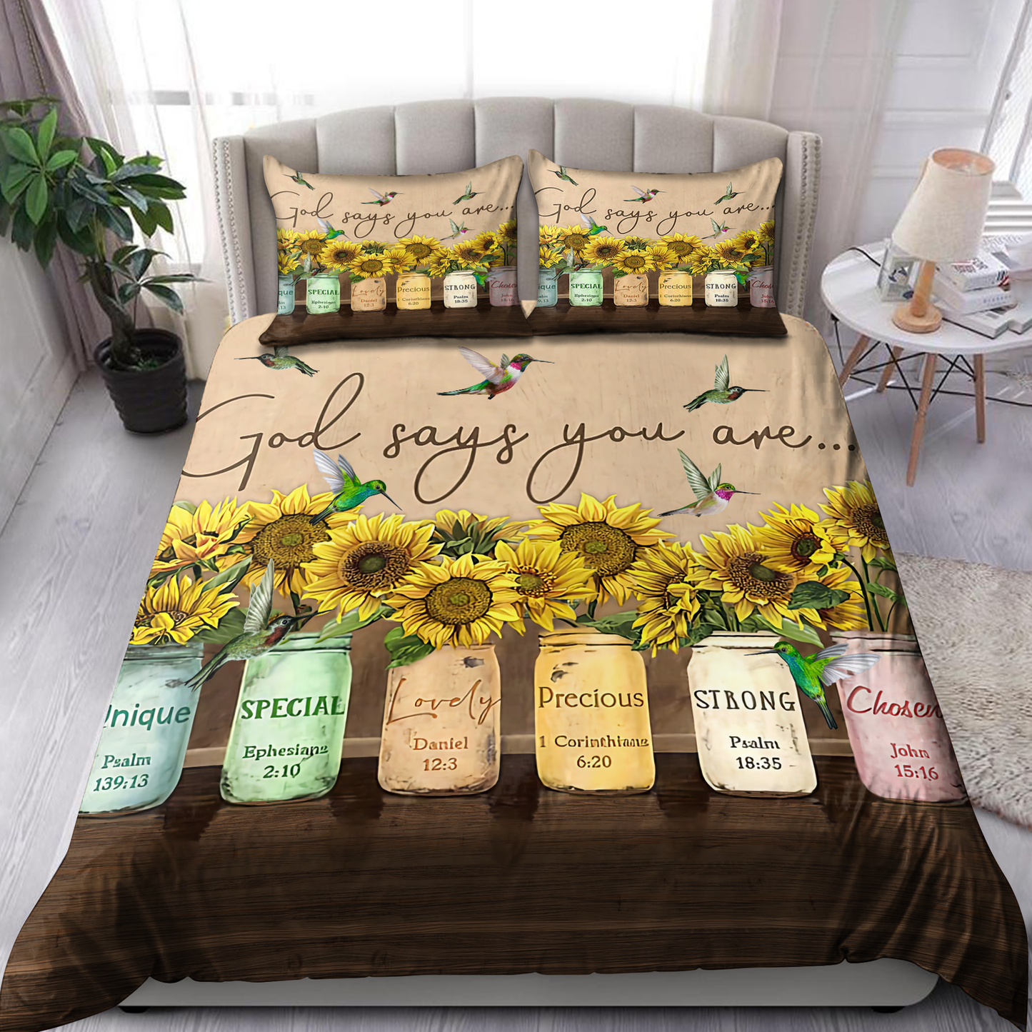 Hummingbird 3D Printed Bedding Set XT DA21052105