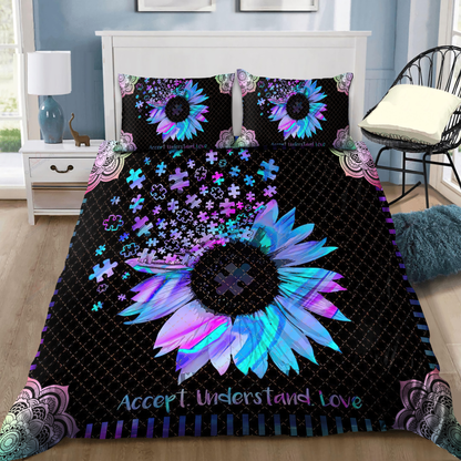 Autism Awareness - Sunflower Bedding Set XT