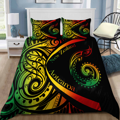 New Zealand Aotearoa Maori Bedding Set ML