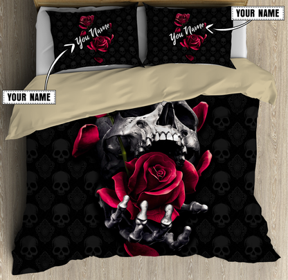 Customize Name Skull Bedding Set MH13042104