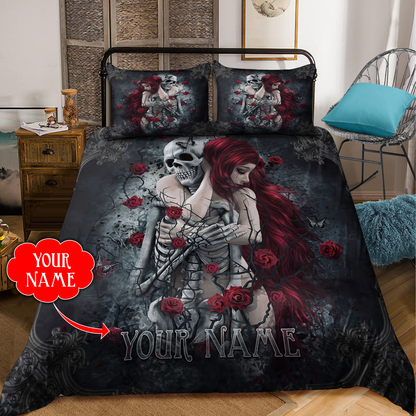 Customize Name Skull Bedding Set DQB08052104