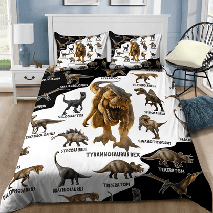 Dinosaur World 3D design printed Bedding set