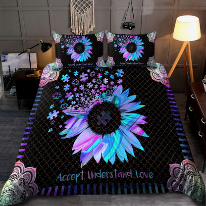 Autism Awareness - Sunflower Bedding Set XT